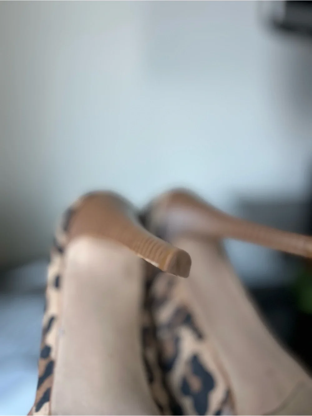 Leopard Print Peep-Toe Pumps - Brown/Black Jazzberyy 9 Leopard Print Platform Hi